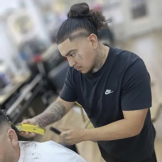 Ramiro Teran, barber at Kings Korner in San Marcos, Texas