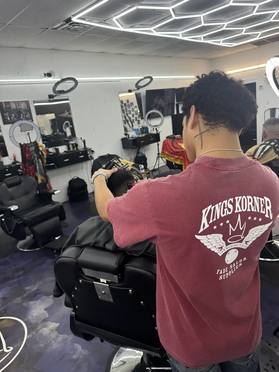 Kings Korner barbershop in San Marcos, Texas